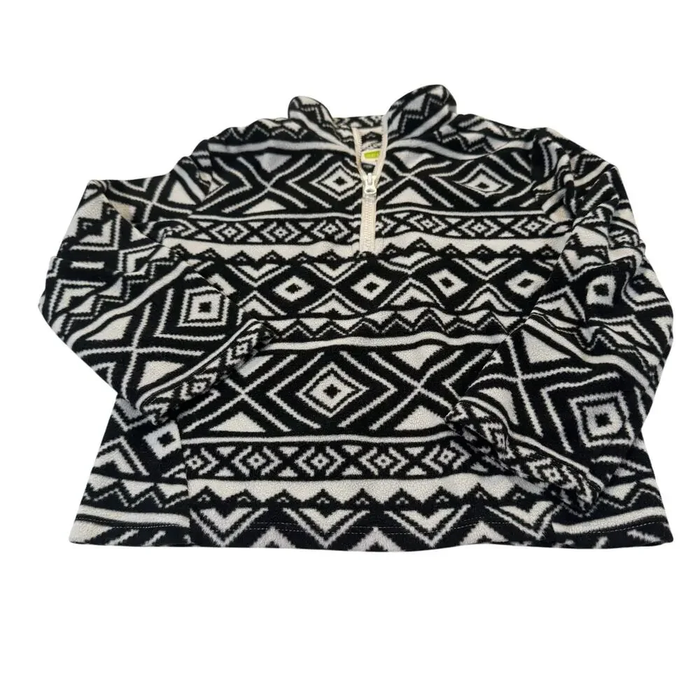 Crazy 8 Toddler Girl 3T Black & White Design Pullover Sweater - Picture 1 of 5